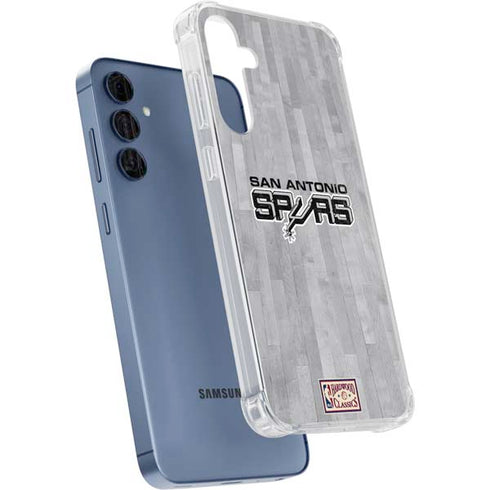 NBA San Antonio Spurs Hardwood Classics Galaxy A55 5G Clear Case