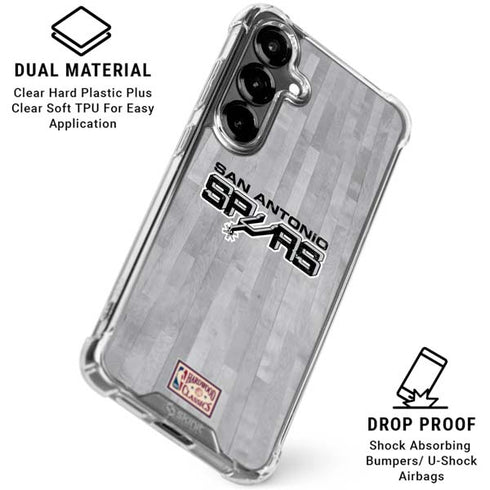 NBA San Antonio Spurs Hardwood Classics Galaxy S26 Plus Clear Case