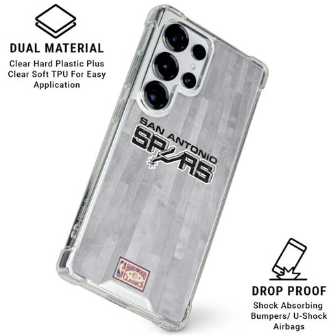 NBA San Antonio Spurs Hardwood Classics Galaxy S26 Ultra Clear Case