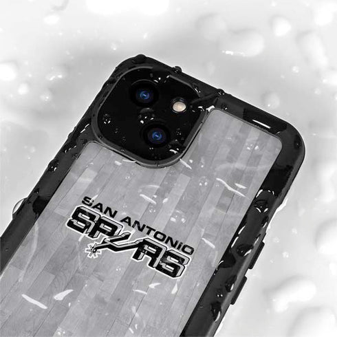 NBA San Antonio Spurs Hardwood Classics iPhone 15 Plus Waterproof Case
