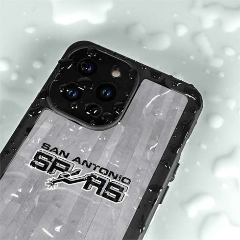 NBA San Antonio Spurs Hardwood Classics iPhone 15 Pro Waterproof Case