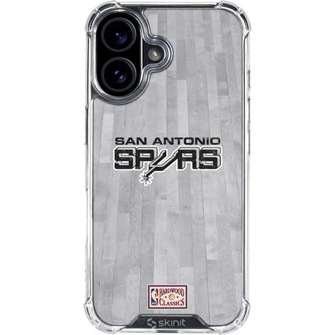 NBA San Antonio Spurs Hardwood Classics iPhone 16 Plus Clear Case