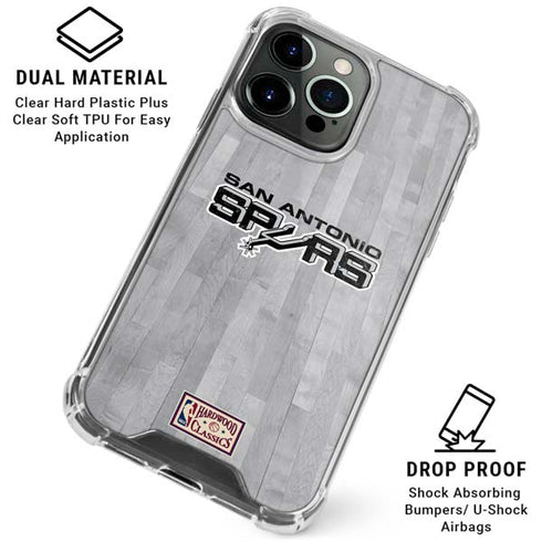 NBA San Antonio Spurs Hardwood Classics iPhone 16 Pro Clear Case