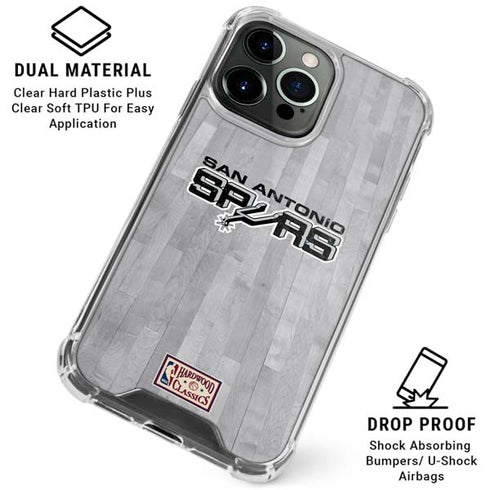 NBA San Antonio Spurs Hardwood Classics iPhone 16 Pro Max Clear Case
