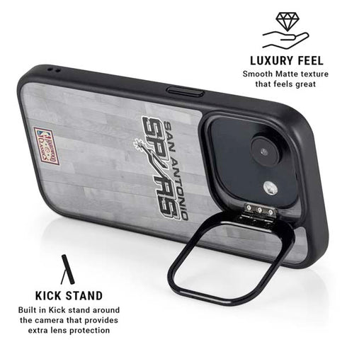 NBA San Antonio Spurs Hardwood Classics iPhone 16e Kickstand Case