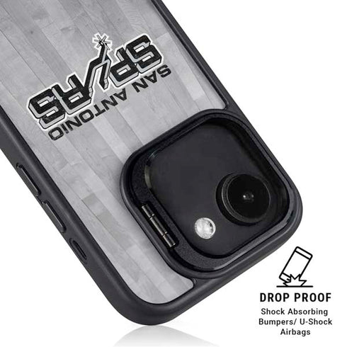 NBA San Antonio Spurs Hardwood Classics iPhone 16e Kickstand Case