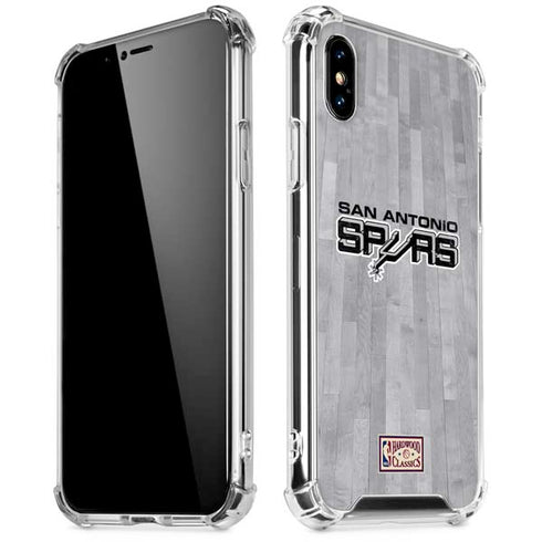 NBA San Antonio Spurs Hardwood Classics iPhone X/XS Clear Case