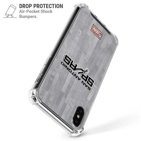 NBA San Antonio Spurs Hardwood Classics iPhone X/XS Clear Case