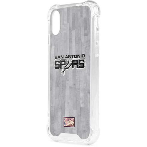 NBA San Antonio Spurs Hardwood Classics iPhone XS Clear Case