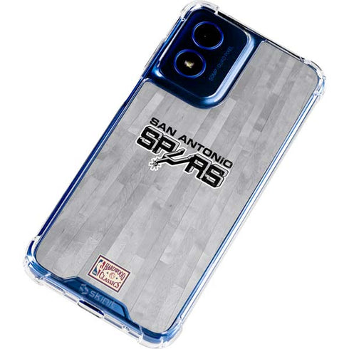 NBA San Antonio Spurs Hardwood Classics Moto G 5G (2024) Clear Case