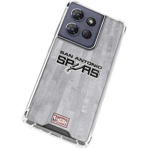 NBA San Antonio Spurs Hardwood Classics Moto G Stylus 5G (2025) Clear Case