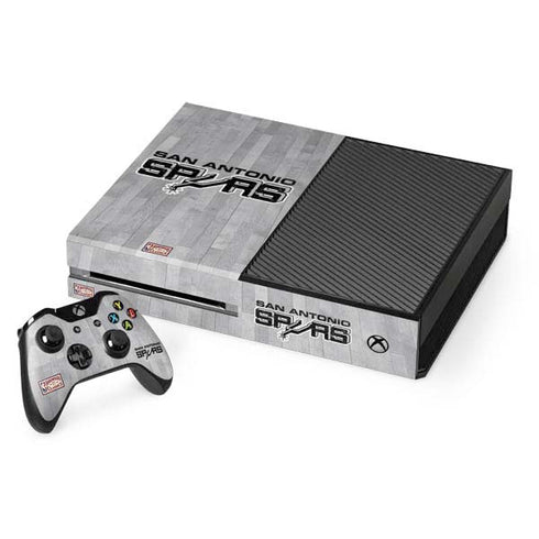 NBA San Antonio Spurs Hardwood Classics Xbox One Console and Controller Bundle Skin