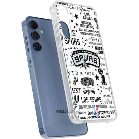 NBA San Antonio Spurs Historic Blast Galaxy A35 5G Clear Case