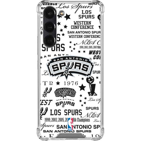 NBA San Antonio Spurs Historic Blast Galaxy S24 FE Clear Case