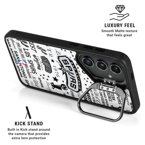 NBA San Antonio Spurs Historic Blast Galaxy S24 FE Kickstand Case