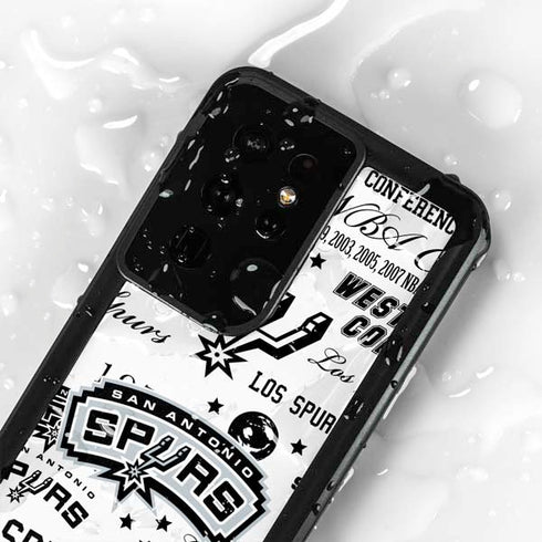 NBA San Antonio Spurs Historic Blast Galaxy S24 Ultra Waterproof Case
