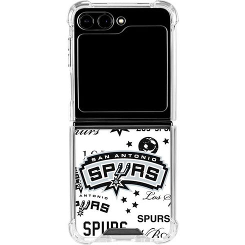 NBA San Antonio Spurs Historic Blast Galaxy Z Flip6 Clear Case