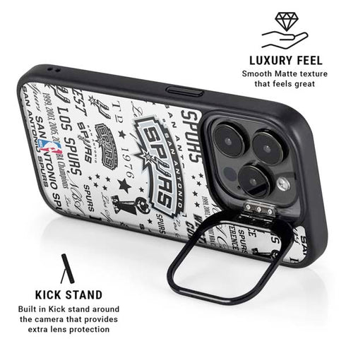 NBA San Antonio Spurs Historic Blast iPhone 13 Pro Kickstand Case