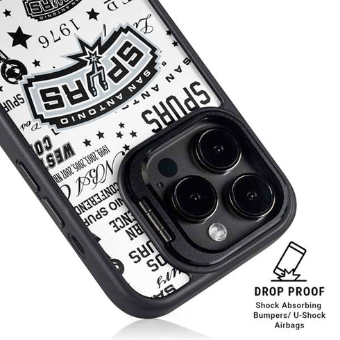 NBA San Antonio Spurs Historic Blast iPhone 13 Pro Kickstand Case
