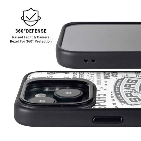 NBA San Antonio Spurs Historic Blast iPhone 14 Kickstand Case