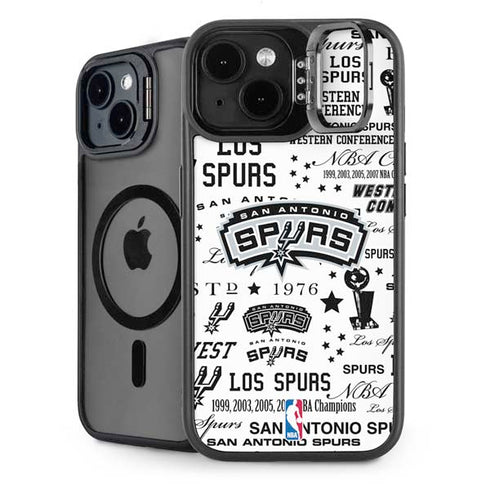NBA San Antonio Spurs Historic Blast iPhone 14 Plus Kickstand Case