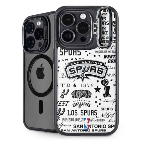 NBA San Antonio Spurs Historic Blast iPhone 14 Pro Max Kickstand Case