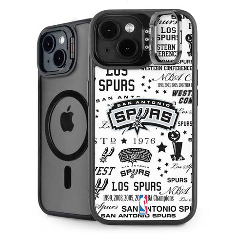 NBA San Antonio Spurs Historic Blast iPhone 15 Plus Kickstand Case