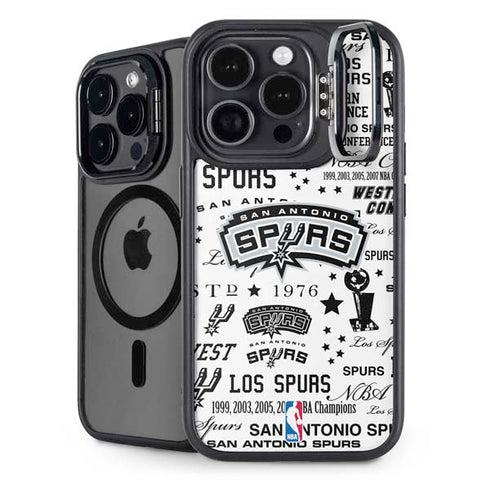 NBA San Antonio Spurs Historic Blast iPhone 15 Pro Kickstand Case