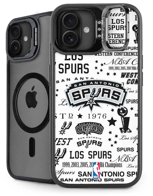 NBA San Antonio Spurs Historic Blast iPhone 16 Plus Kickstand Case