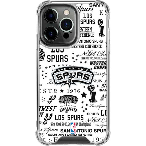 NBA San Antonio Spurs Historic Blast iPhone 16 Pro Clear Case