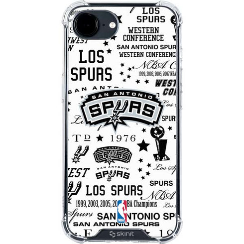 NBA San Antonio Spurs Historic Blast iPhone 16e Clear Case