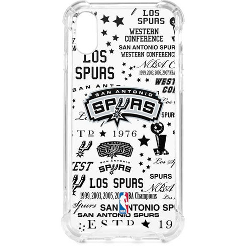 NBA San Antonio Spurs Historic Blast iPhone XS Clear Case