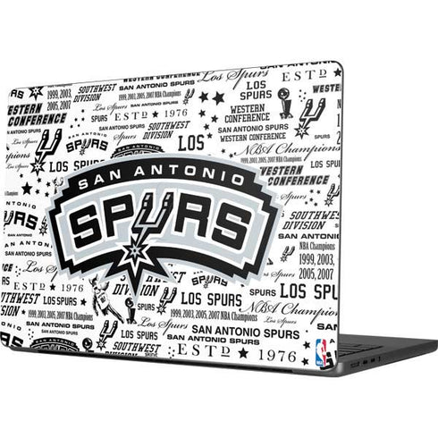 NBA San Antonio Spurs Historic Blast Apple MacBook Pro 14-inch Skin