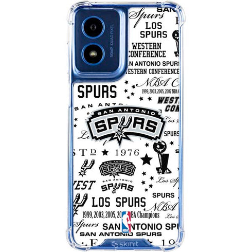 NBA San Antonio Spurs Historic Blast Moto G 5G (2024) Clear Case