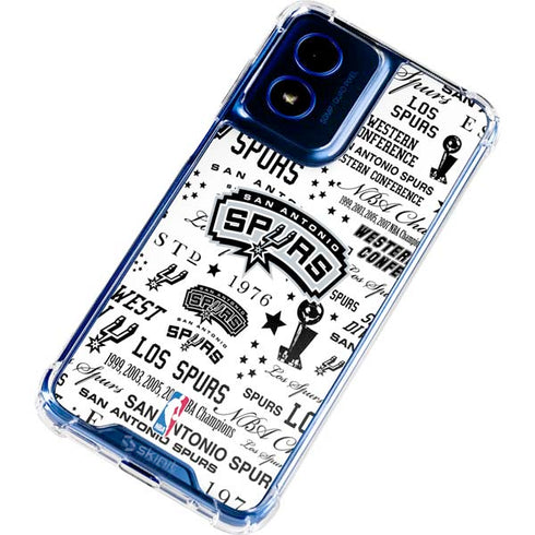 NBA San Antonio Spurs Historic Blast Moto G 5G (2024) Clear Case