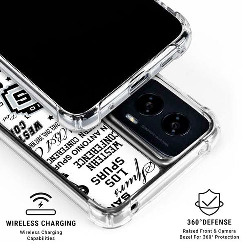 NBA San Antonio Spurs Historic Blast Moto G Power 5G (2024) Clear Case