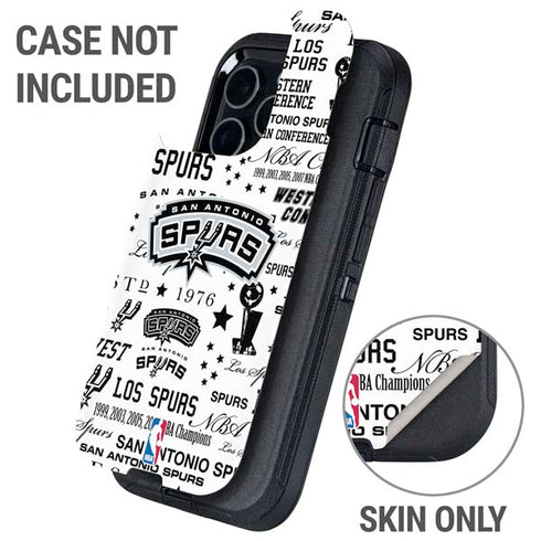 NBA San Antonio Spurs Historic Blast Otterbox Defender iPhone Skin