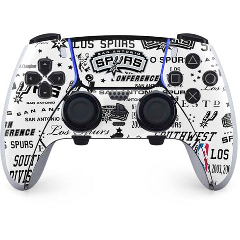NBA San Antonio Spurs Historic Blast PS5 DualSense Edge Pro Controller Skin