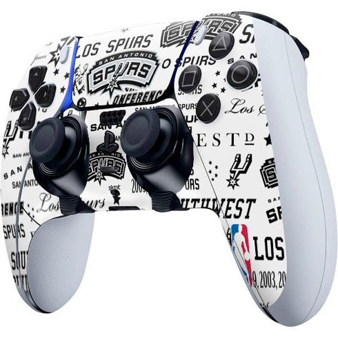 NBA San Antonio Spurs Historic Blast PS5 DualSense Edge Pro Controller Skin