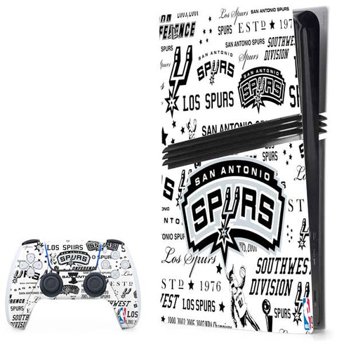 NBA San Antonio Spurs Historic Blast PS5 Pro Bundle Skin