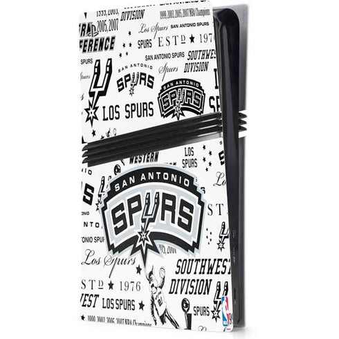 NBA San Antonio Spurs Historic Blast PS5 Pro Console Skin