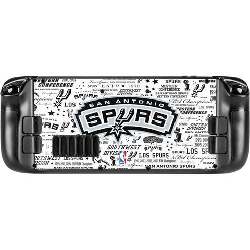 NBA San Antonio Spurs Historic Blast Steam Deck Handheld Gaming Computer Skin