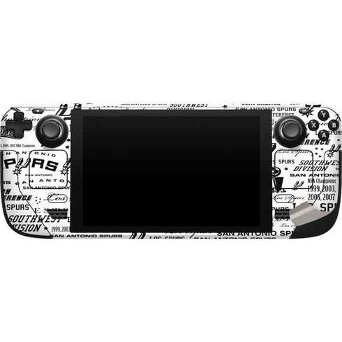 NBA San Antonio Spurs Historic Blast Steam Deck Handheld Gaming Computer Skin