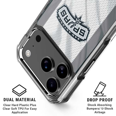 NBA San Antonio Spurs iPhone 18 Pro Clear Case
