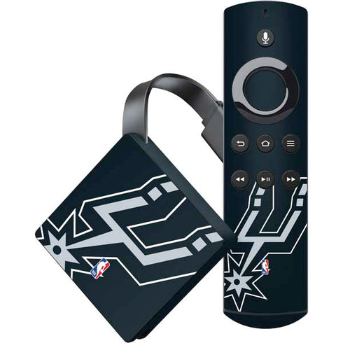 NBA San Antonio Spurs Large Logo Amazon Fire TV Skin
