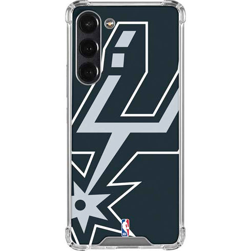 NBA San Antonio Spurs Large Logo Galaxy S24 FE Clear Case