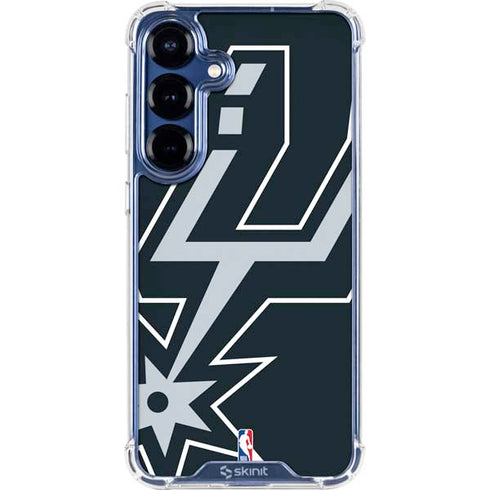 NBA San Antonio Spurs Large Logo Galaxy S25 Clear Case