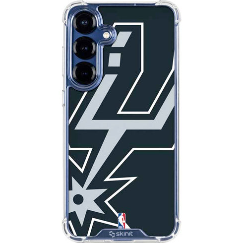 NBA San Antonio Spurs Large Logo Galaxy S25 FE Clear Case
