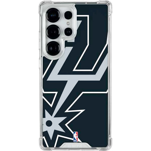 NBA San Antonio Spurs Large Logo Galaxy S25 Ultra Clear Case