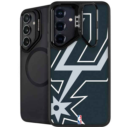 NBA San Antonio Spurs Large Logo Galaxy S26 Plus Kickstand Case